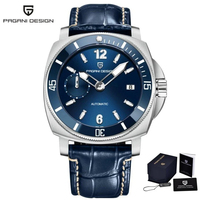 Montre mécanique pour homme Pagani Design PD-1820 1820, luxe, tendance, acier inoxydable, bracelet en cuir, calendrier, luminescent, pour Reloj