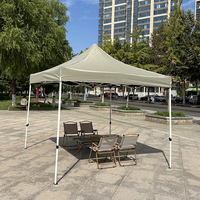 Tente pliante d'extérieur portable robuste, imperméable et coupe-vent en Oxford, avec structure en fer simple 3x3, pour stand publicitaire et d'exposition