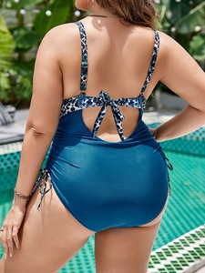 Cộng Với Kích Thước Phụ Nữ Một Mảnh Mặc Bikini Rắn Leopard In Đa Màu Sắc Dây Kéo Mỏng Phù Hợp Với Áo Tắm Phong Cách Châu Âu Đồ Bơi 2026 - Product Image 3