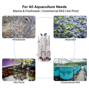 Écumeur de protéines industriel 10-300 M³/h Écumeur de protéines à nettoyage automatique prêt à l'ozone pour l'aquaculture en eau de mer et en eau douce - Product Image 5