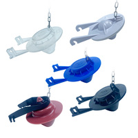 Accesorios de inodoro de plástico duro de PVC directo de fábrica, cubierta de válvula de drenaje y enchufe de válvula de parada de agua FM, uso en el baño