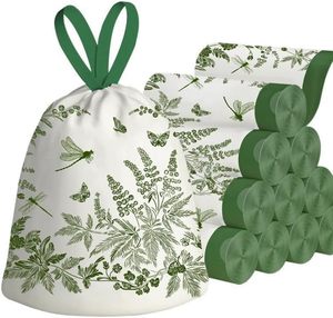 ถุงขยะแบบมีเชือกผูกขนาดกลาง ฮัวหม่าเหิงชุน ทนทานต่อการฉีกขาด เหมาะสำหรับใช้ในบ้าน ห้องครัว ห้องน้ำ - Product Image 2