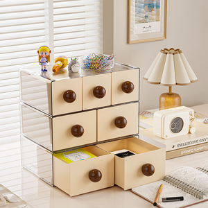 GREENSIDE Boîte de rangement pour papeterie de <span class=keywords><strong>bureau</strong></span>, livre, livre, tiroir, station de <span class=keywords><strong>bureau</strong></span>, bac de rangement fini - Product Image 1