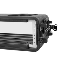 2U Étanche Rotomolded Flight Rack Case Moulé Amplificateur Case Pro-Audio PA DJ Road Travel Mount Case avec Mousse Personnalisée