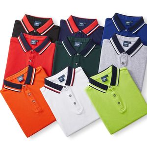 เสื้อโปโลแขนสั้นผ้าฝ้าย100% 200กรัมเสื้อเจอร์ซีย์ปรับแต่งโลโก้สีสันสดใสระบายอากาศได้ดีแฟชั่นสำหรับ <span class=keywords><strong>M</strong></span> - Product Image 4