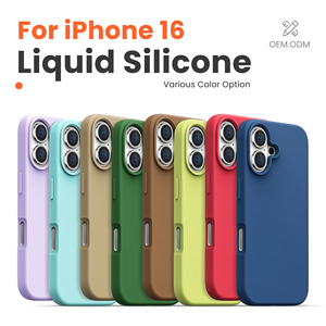 Funda de teléfono de silicona líquida de borde completo de lujo para <span class=keywords><strong>iPhone</strong></span> 16 Pro Max XR XS Max 11 15 Pro Max-Fundas oficiales de lujo para teléfonos móviles - Product Image 6
