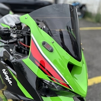 Nouveau rétroviseur en Fiber de carbone pour KAWASAKI ZX25R ZX4R ZX6R NINJA400R 500R 650R bloc hors plaques de Base couverture emballage en boîte