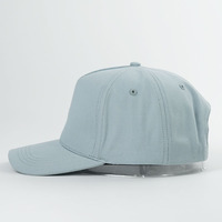 Klassieke Effen Katoenen Curve Rand Custom Snap Back Hoed Verstelbare 5 Panel Baseball Cap Voor Mannen En Vrouwen