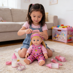 Poupée <span class=keywords><strong>Momoko</strong></span> en vinyle réaliste de 22 pouces, style dessin animé, avec vêtements adorables, interactive, jouet doux, cadeau unisexe - Product Image 2