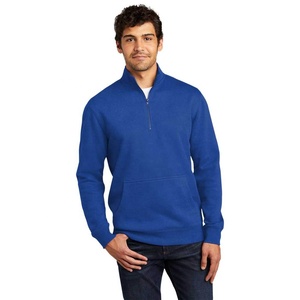 Sweat-shirts en molleton uni pour hommes avec fermeture éclair, collection automne-hiver 2024, sweat-shirts à fermeture éclair pour hommes, logo personnalisé ODM, chemise à fermeture éclair - Product Image 3