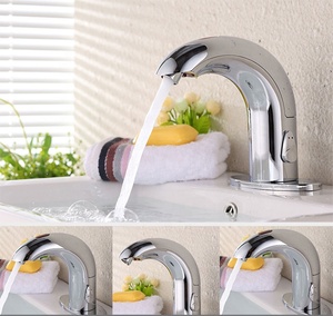 Nhà Máy Trực Tiếp Cơ Thể Thép Không Gỉ Thông Minh Vòi Hoa Sen Vòi Với Cảm Biến Chuyển Động Hồng Ngoại, Không Liên Hệ Với Xà Phòng Vòi Nước Cho Phòng Tắm - Product Image 2