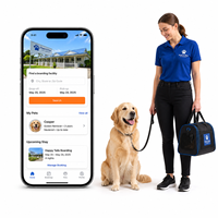 Solutions d'application personnalisées pour la garderie d'animaux de compagnie pour iOS et Android avec recherche de locaux, calendrier d'availability et profil animal LionCreate