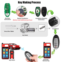 Clé Intelligente Universelle de Haute Qualité en Stock AUTEL IKEYNS005AL pour Nissan 5 Boutons 5 Pièces/Lot pour Voiture