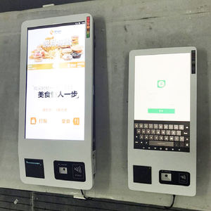 Borne murale en libre-service Kiosque de commande de <span class=keywords><strong>restaurant</strong></span> fast-food de 21.5 pouces, support tactile en libre-service Windows Android - Product Image 1
