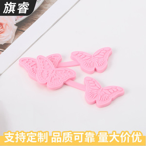 Silicone Butterfly Cake Decorating Mold Pink Double Sided Baking Tool For DIY Fondant Chocolate - Product Image 3