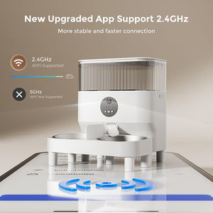 Comederos automáticos elevados para gatos, 2 Gatos, 5L, 2,4G, Control de aplicación, dispensador de alimentos temporizado, cámara de suministro de batería de carga de chat bidireccional - Product Image 6