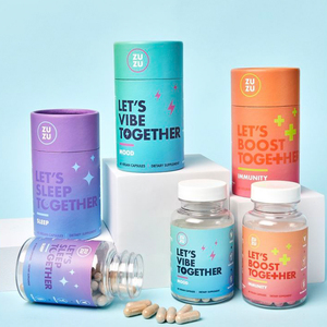 Tubos de papel artesanales redondos de cartón con logotipo impreso de tamaño personalizado - Product Image 1