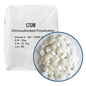 BANGZE <span class=keywords><strong>CSM</strong></span> Gomma Polietilene Clorosulfonato CAS 68037-39-8 Scaglie Bianche Purezza 99% Rivestimento Anticorrosivo ad Alte Prestazioni - Product Image 1