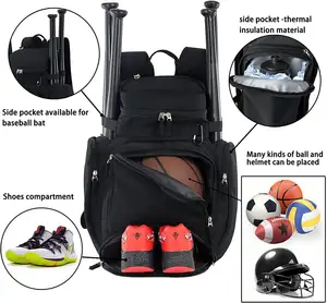 עיצוב מותאם אישית תרמיל כדורגל תיק תרמיל ספורט תיק תרמיל כדורסל עם תא נעליים וכדור גדול