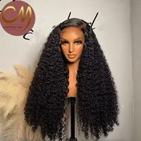 Perruques en cheveux humains bouclés 5x5 HD Lace, cheveux vietnamiens, prêtes à porter, sans colle, en cheveux vierges naturels, noir naturel