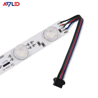 DC24V High Power Edge Lit RGB Led Hard Strip Lights Bar avec Lentille 5050SMD RGBWW RGBNW RGBW Barres d'éclairage LED réglables en couleur