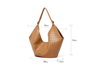 OEM offres promotionnelles vente en gros dame de luxe concepteur grand sac fourre-tout en cuir véritable pour femmes sacs à main - Product Image 4
