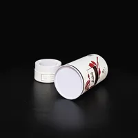 Le fabricant peut personnaliser la boîte cylindrique ronde en carton brun pour emballage cadeau.