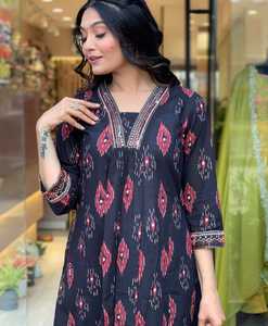 Venta al por mayor de pantalones Kurtis con Dupatta para uso diario Suministro directo de fábrica de La India Proveedor indio confiable al mejor precio - Product Image 4