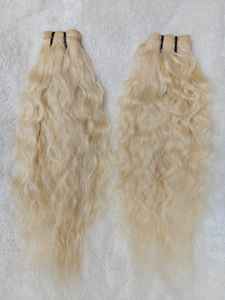 Ombre la plus légère 613 cuticule alignée cheveux vierges blond russe paquet de cheveux humains vierges blonds extension de cheveux humains brésiliens blonds - Product Image 6