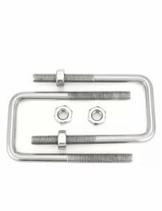 Boulons en U de haute qualité M8*50*60 en acier inoxydable 304, longueur de 10 mm, <span class=keywords><strong>traitement</strong></span> de galvanisation à chaud au zinc lisse - Product Image 5