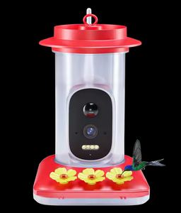 กล้องติดตู้ให้อาหารนกแบบพาโนรามาอัจฉริยะ รุ่นใหม่ล่าสุด พลังงานแสงอาทิตย์ ความละเอียด 5MP พร้อมกล้องมองภาพนกฮัมมิ่งเบิร์ด สำหรับใช้งานกลางแจ้ง - Product Image 4