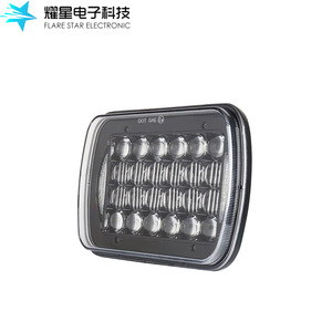 Flare <b>Star</b> Electronic 7 Inch Square <b>Led</b> Headlight 85W 12V For Truck Offroad Vehicle Retrofit Upgrade Universal Fit - Product Image 2