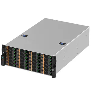 MAIWO 4U24 מפרצים כפולה עשר-core אחסון שרת עם SAS/SATA HDD/SSD RJ45 רשת יציאת מארז NAS עגינה