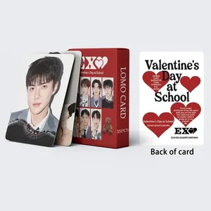 Lomocard 55 pz carte da collezione Exo Kpop per decorazioni scolastiche di san valentino - Product Image 4
