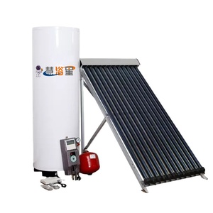 Chauffe-eau solaire modulaire pressurisé en acier galvanisé 200L avec collecteur à tubes sous vide et connexion directe pour usage domestique - Product Image 1