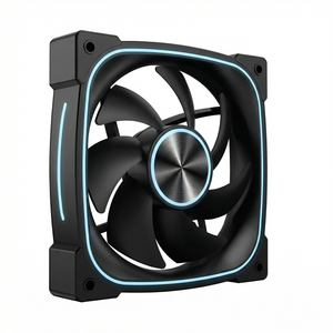 พัดลมเคสคอมพิวเตอร์ขนาด 120 มม. ประสิทธิภาพสูง เสียงเบา ระบายความร้อนด้วยอากาศ พัดลมระบายความร้อนสีสันสดใสสำหรับเคสพีซี พร้อมดีไซน์แบบซีดี - Product Image 4