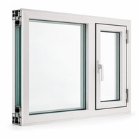 Ventanas de Aluminio Modernas de Alto Perfil con Aislamiento Térmico, Anticaídas para Niños, Aptas para Mascotas, con Inclinación y Giro Restringidos, para Hoteles