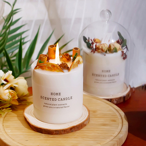 Vente en gros de bougies de cire de soja de style Mori pour la maison bougies parfumées en pot de verre de luxe pour cadeau de la Saint-<span class=keywords><strong>Valentin</strong></span> et mariage - Product Image 3