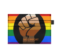 Progress Rainbow Super Slim Doppelseitig Bedruckter Kartenhalter Tragbarer Kreditkartenhalter aus PU-Leder für Männer und Frauen