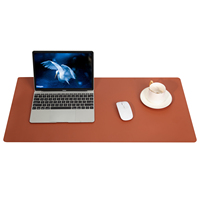 Grand tapis de souris créatif en cuir PU, tapis antidérapant pour ordinateur portable, tapis de bureau pour ordinateur portable