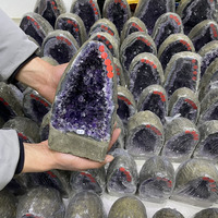 Vente en gros de géodes d'améthyste naturelle de grande taille pour la décoration