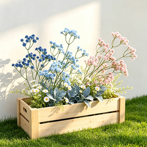 Nouvelles <span class=keywords><strong>fleurs</strong></span> artificielles en PVC souple type Gypsophile pour décorations de mariage, intérieur et extérieur, vente en gros - Product Image 2
