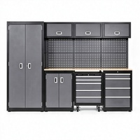Combiné établi et chariot à outils roulant personnalisable OBM – Système de rangement métallique pour atelier et garage