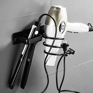 Support mural adhésif pour sèche-cheveux et outils de coiffure, style nordique, pour salle de bain et exposition - Product Image 4