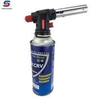 Chalumeau Butane/Propane à Gaz Cartouche, Torche de Soudage Portable d'Extérieur