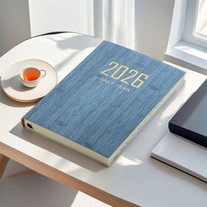 2026 Custom <b>A5</b> Daily Weekly <b>Diary</b> Planner Notebook Private Label Soft Cover PU Leather Annual Calendar Schedule Book Notebooks - Product Image 3