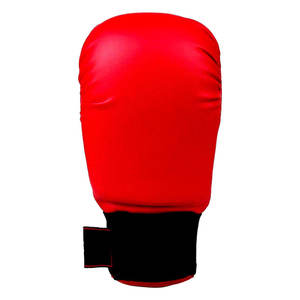 Mitones de karate de combate de alta calidad para adultos, pantalones cortos de karate de artes marciales de Color azul, rojo y blanco sin protección para el pulgar - Product Image 2