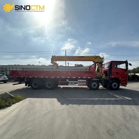 Camion-grue télescopique multifonctionnel Shacman New M3000 8x4 12 roues avec grue auto-chargeuse pour le transport de marchandises à vendre