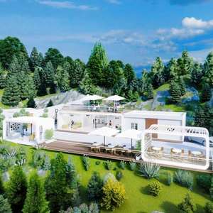 บ้านโดมหรูหราทันสมัยระดับโลก 3 ห้องนอน พร้อมฉนวนกันความร้อน กันเสียง กันลม แบบสำเร็<span class=keywords><strong>จ</strong></span><span class=keywords><strong>รูป</strong></span> สไตล์ Apple Cabin - Product Image 4