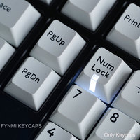 Fynmi Red Esc Fynmi Bow Wob Caps/Num/ESC/Scr Cherry Profile PBT Lamp Keycap pour clavier mécanique